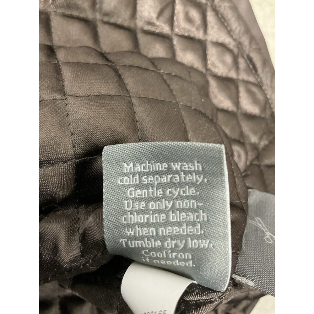 Womans Apt 9 Size Xl Brown Button Up Lined Trench… - image 6